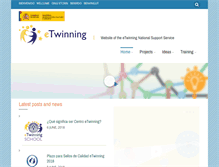 Tablet Screenshot of etwinning.es