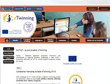 Tablet Screenshot of etwinning.sk